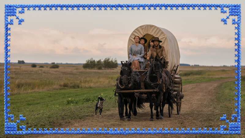 Ingalls family in their wagon