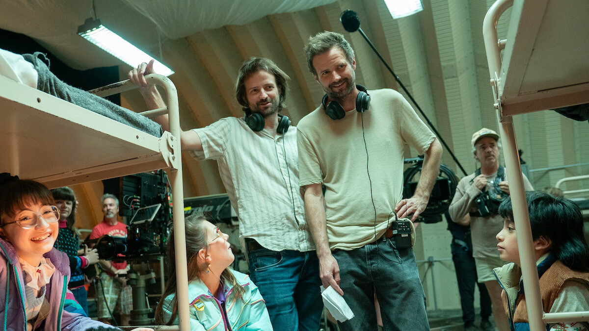 Matt Duffer and Ross Duffer behind-the-scenes of 'Stranger Things 5'