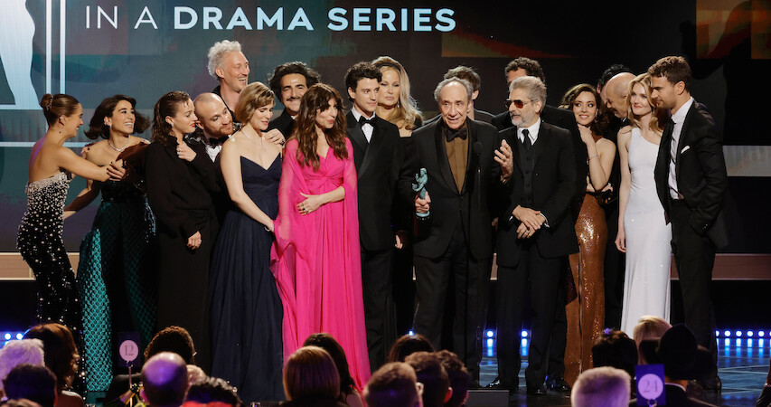 The White Lotus cast at the SAG Awards