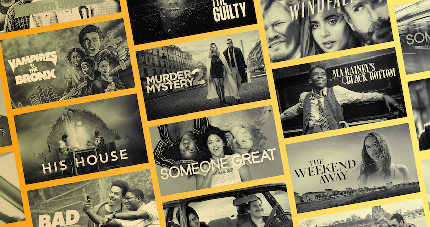 Montagem com vários títulos de filmes de 90 minutos