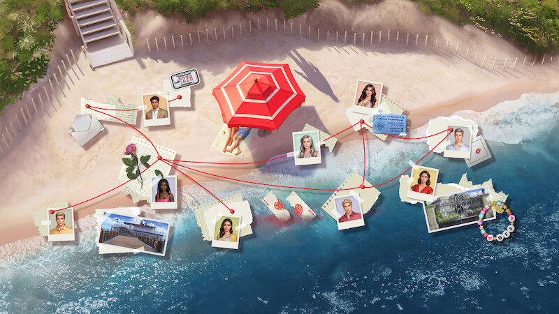 Illustrative artwork for the mobile game 'Netflix Stories: A Perfect Couple'.