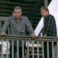 Holt McCallany as Harlan Buckley and Jake Weary as Cane Buckley in 'The Waterfront.'