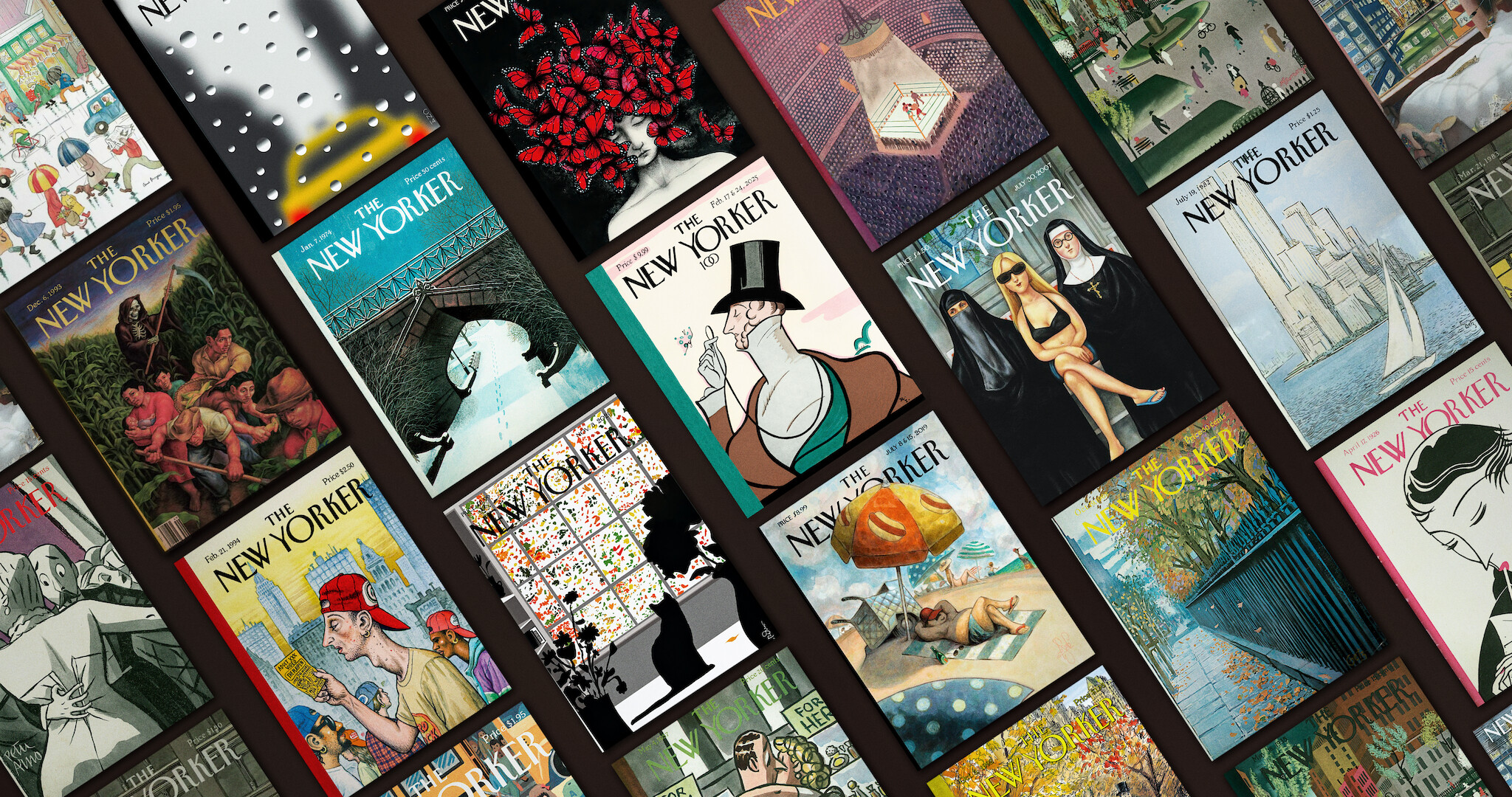 The New Yorker at 100 key art
