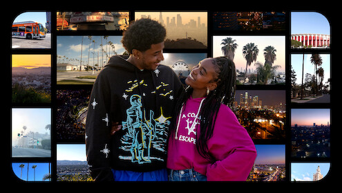 Michael Cooper Jr. as Justin Edwards and Lovie Simone as Keisha Clark in 'Forever'