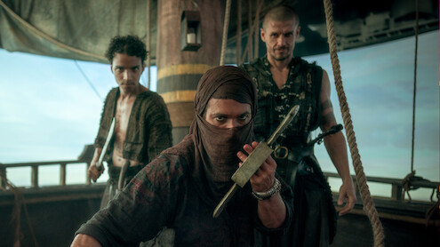 Can Yaman as Sandokan gets ready to fight in 'Sandokan.'