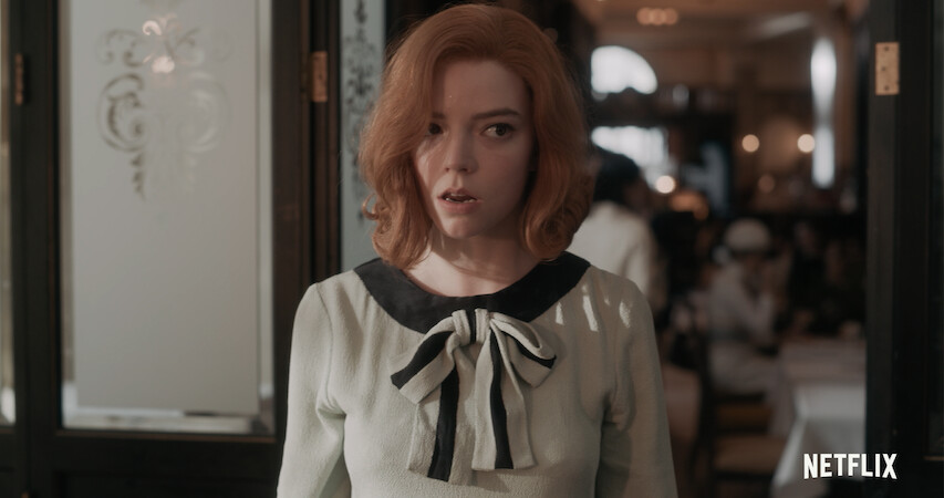 Beth runs late for a match on season 1 of 'The Queen's Gambit'