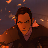 Mizu, voiced by Maya Erskine, in ‘Blue Eye Samurai’ Season 2.