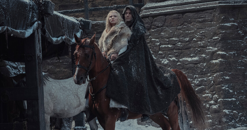 Henry Cavill as Geralt of Rivia and Anya Chalotra as Ciri in Season 2 of ‘The Witcher’.