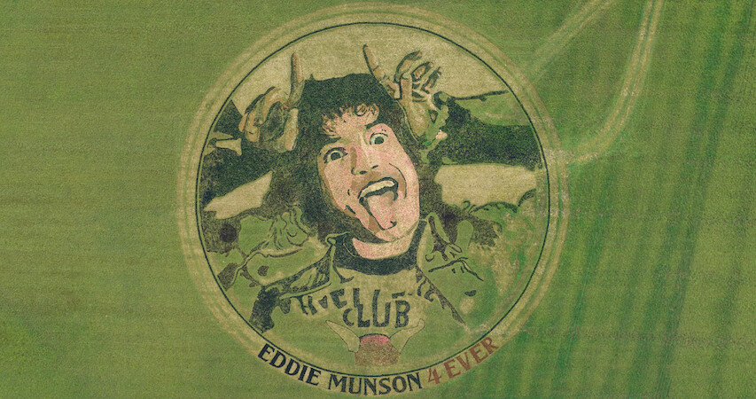 Feast Your Eyes on This ‘Stranger Things’ Field Art of Eddie Munson in Indiana