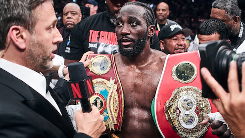 Terence Crawford after Crawford won by unanimous decision against Canelo Alvarez.
