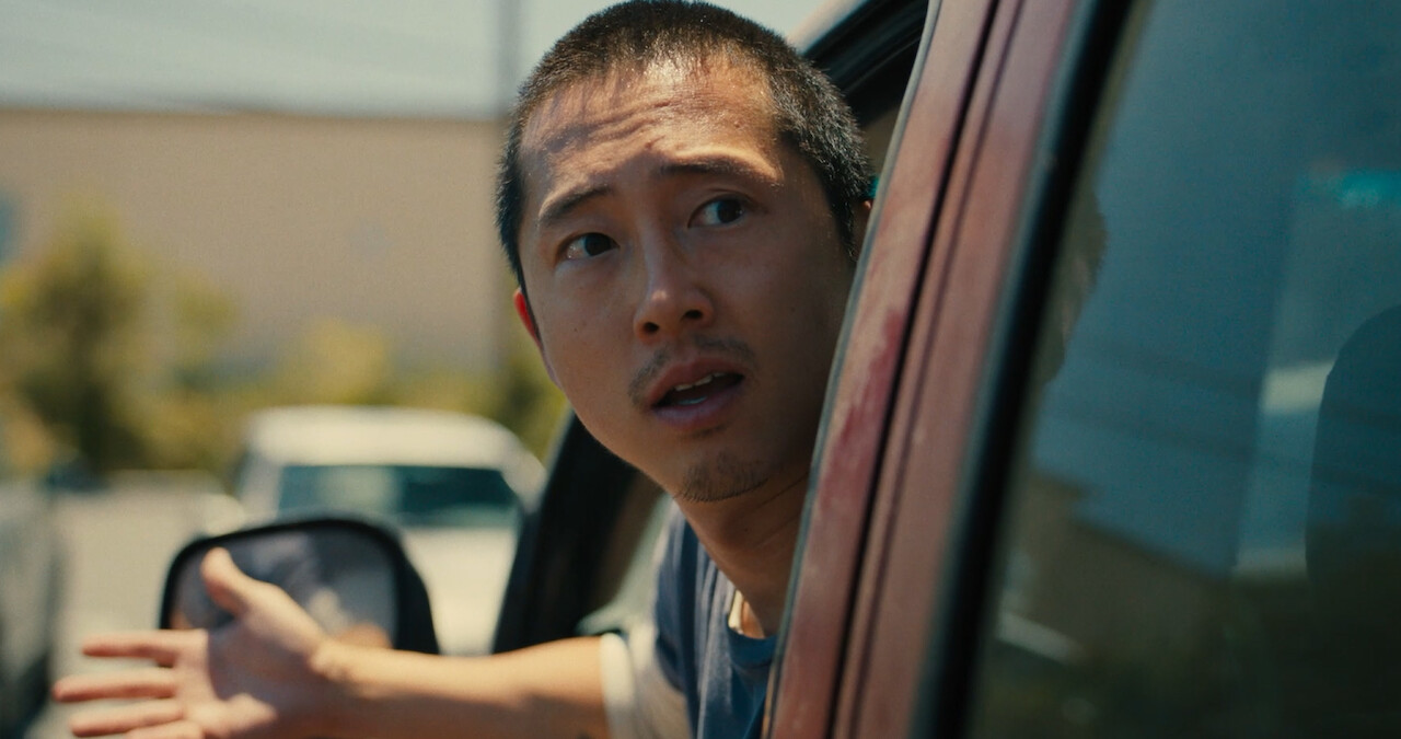 Steven Yeun em 'Treta'