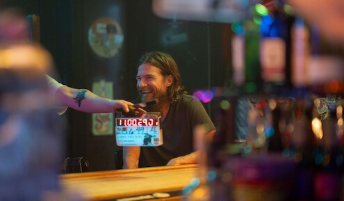 Jason Bateman behind the scenes of 'Black Rabbit.'