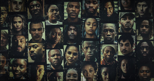 Grid showing headshots of the cast of Season 3 of 'Top Boy.'