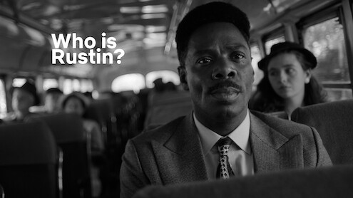 Colman Domingo as Bayard Rustin.