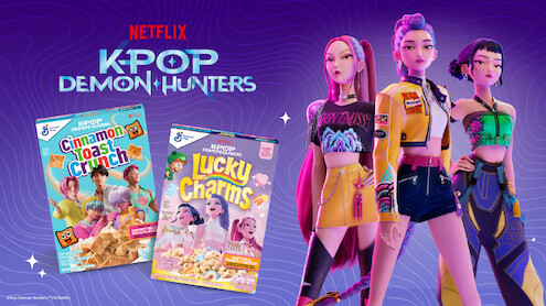 'K-Ppp Demon Hunters' Cinnamon Toast Crunch and Lucky Charms