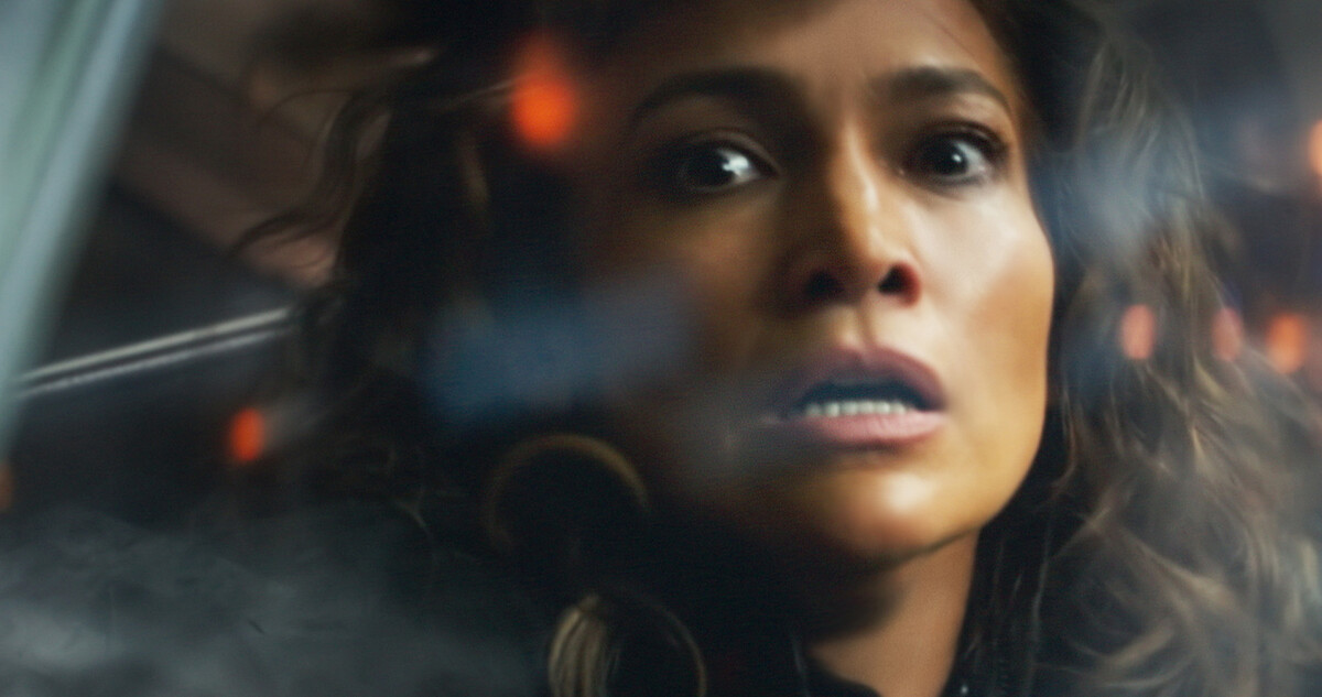 Jennifer Lopez as Atlas in 'Atlas'.