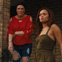 Anthony B. Jenkins as Andre, Demi Singleton as Shante, and Andra Day as Ebony in 'The Deliverance'
