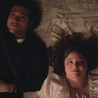 Will Sharpe and Megan Stalter in 'Too Much'
