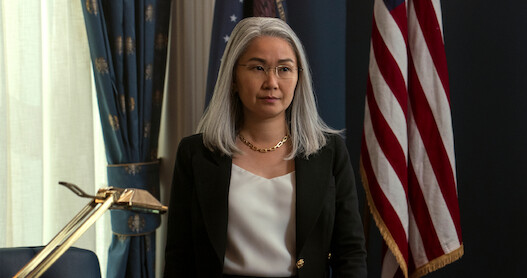 Hong Chau como Diane Farr na Casa Branca em ‘O Agente Noturno’