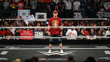 John Cena in the ring.