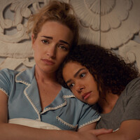 Brianne Howey as Georgia Miller, Antonia Gentry as Ginny Miller in 'Ginny & Georgia' Season 3