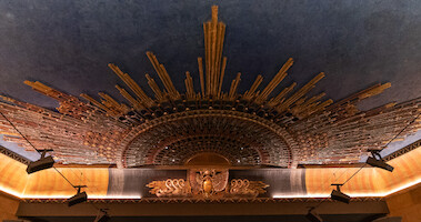 The interior of The Egyptian Theatre.