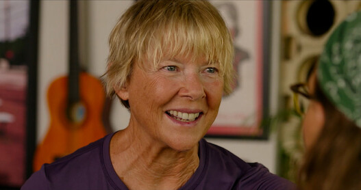 Annette Bening as Diana Nyad in 'NYAD.'