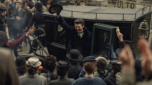 Anthony Boyle as Arthur Guinness in 'House of Guinness' Season 1.