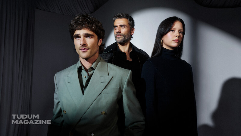 Jacob Elordi, Oscar Isaac, and Mia Goth.
