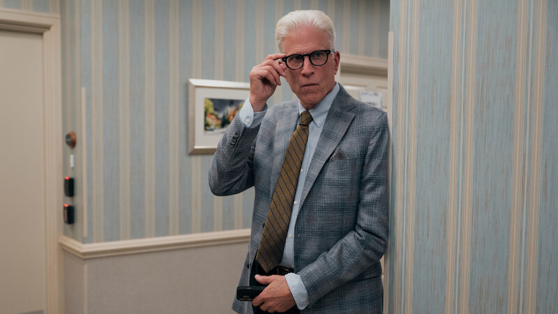 Ted Danson as Charles lurks through a hallway in Season 1 of 'A Man on the Inside'