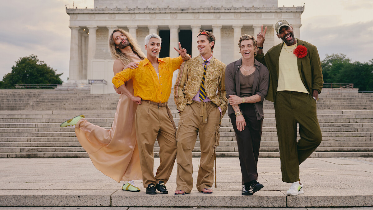 Jonathan Van Ness, Tan France, Antoni Porowski, Jeremiah Brent, and Karamo Brown.