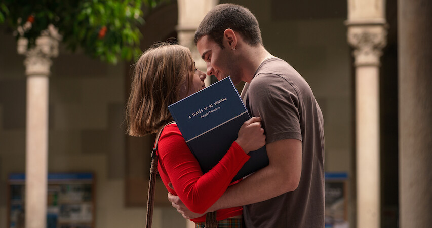 Clara Galle as Raquel and Julio Peña as Ares Hidalgo in 'Through my Window’ 