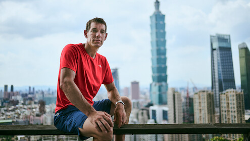 Alex Honnold in Taipei, Taiwan