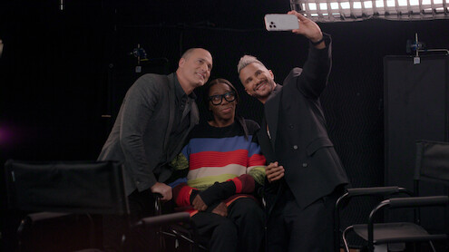 Reality Check: Inside America's Next Top Model. (L to R) Nigel Barker, Miss J and Jay Manuel in Reality Check: Inside America's Next Top Model. Cr. Courtesy of Netflix © 2026