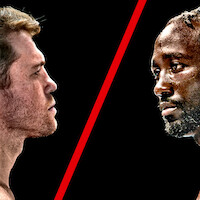  Terence Crawford and Canelo Alvarez facing off