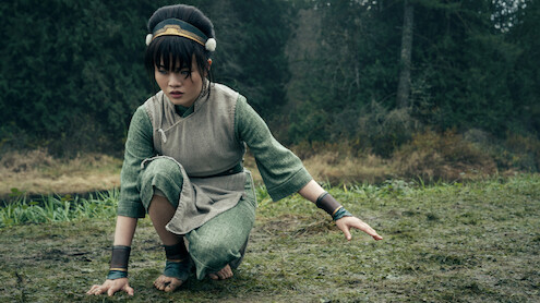 Miya Chen as Toph in 'Avatar: The Last Airbender' Season 2.