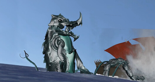 Compare the Storyboards of 'The Sea Beast' to the Final Film