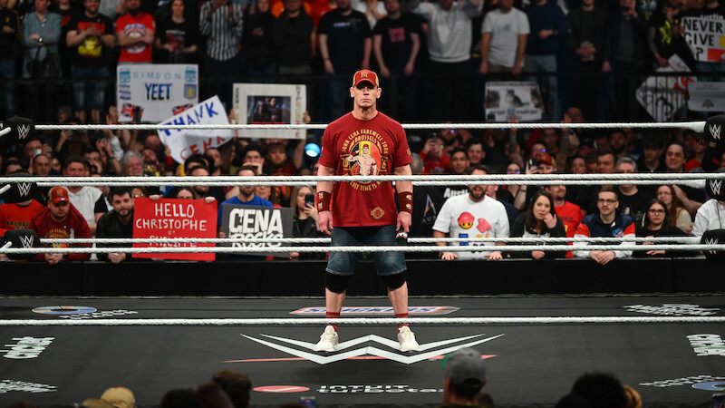John Cena in the ring.