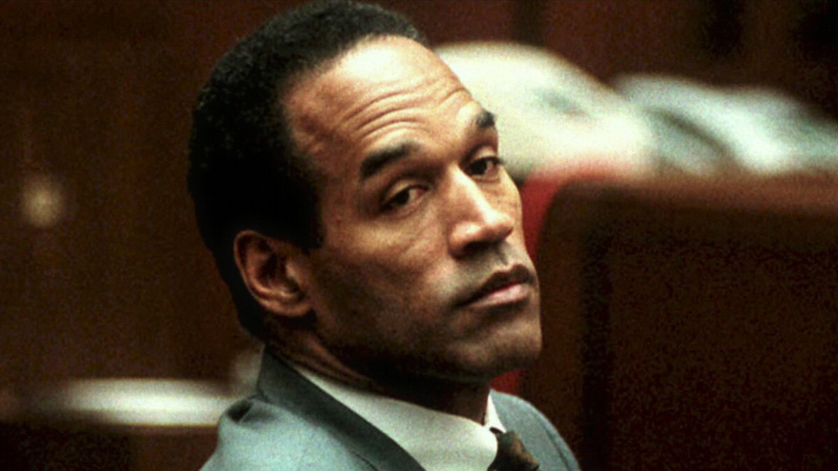 O.J. Simpson at his trial
