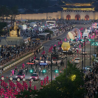 'Squid Game' Season 3 parade in Seoul, Korea.