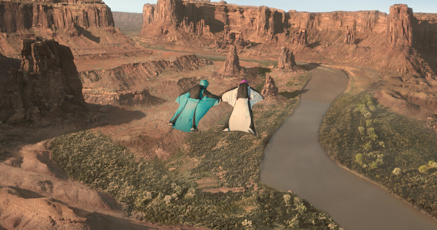 Sonny & Huck Go Flying in Wingsuits | ‘Me Time’