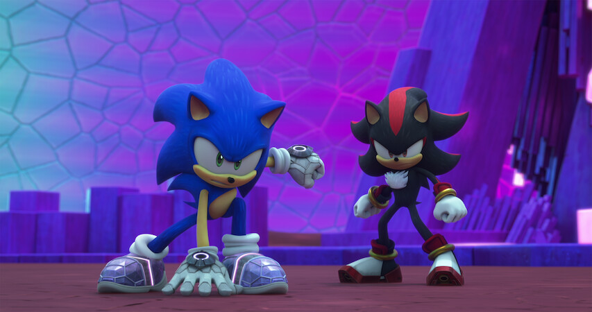 Sonic in battle in Season 3 of 'Sonic Prime'