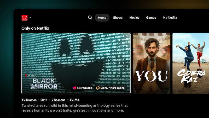 A preview of Netflix's new interface