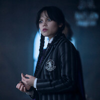 Jenna Ortega como Wandinha Addams na temporada 2 de ‘Wandinha’.