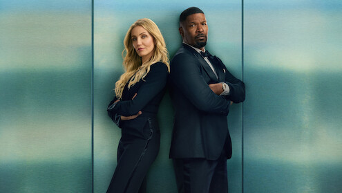 Cameron Diaz as Emily and Jamie Foxx as Matt in 'Back In Action'.