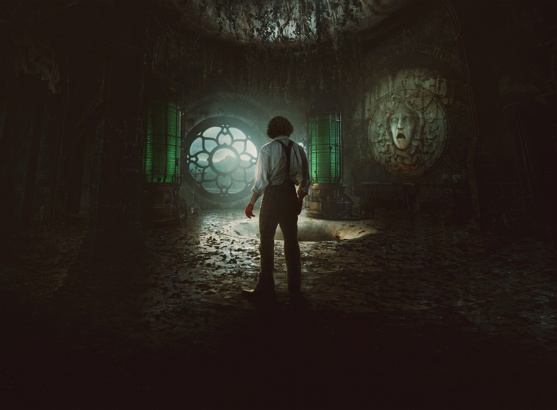 Frankenstein key art - Oscar Isaac as Dr. Frankenstein in 'Frankenstein' 
