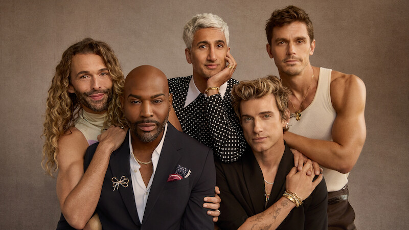 Jonathan Van Ness, Karamo Brown, Tan France, Jeremiah Brent, and Antoni Porowski