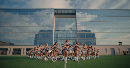 Dallas Cowboys Cheerleaders training.