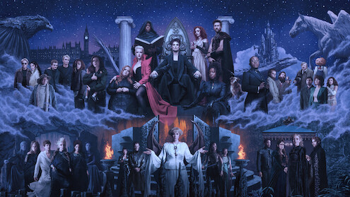 Mural of all the key characters in 'The Sandman'
