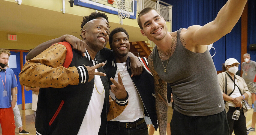 On The Set Of 'Hustle' With Kenny 'The Jet' Smith
